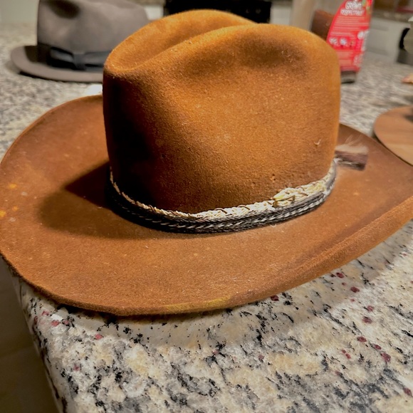Brown Stetson Cowboy Hat - Picture 3 of 8